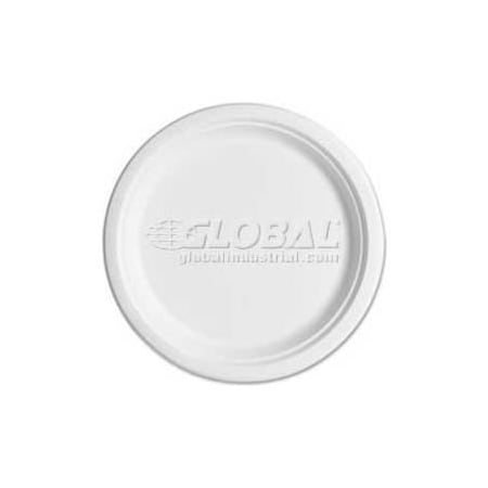 Eco-Products , Sugarcane Plates, 9in Dia., Natural White, 50/Pack ECOEPP013PK